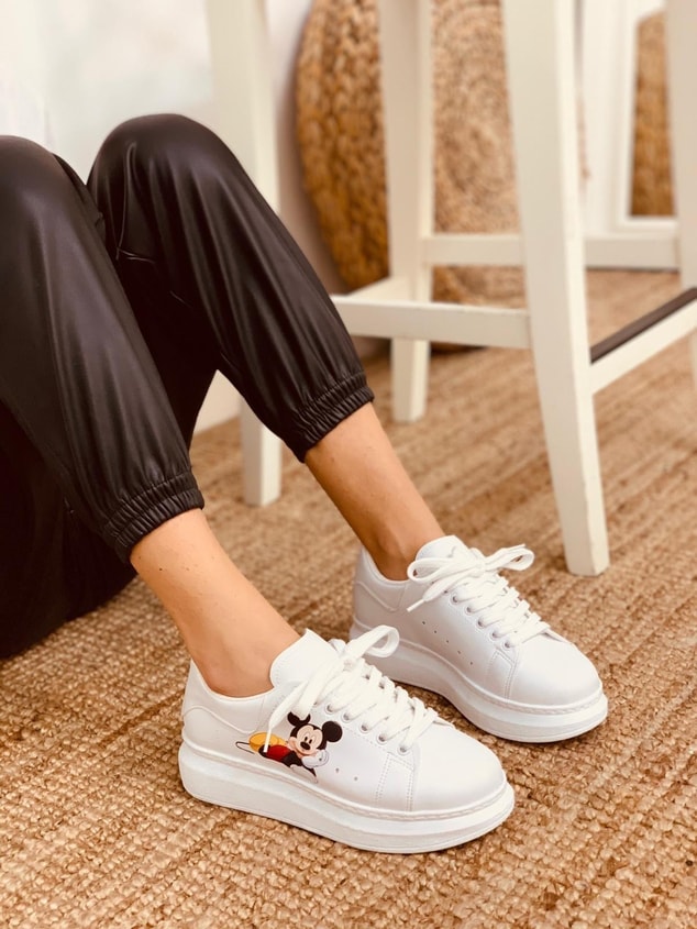 Beyaz ( Thor Mickey) Spor Ayakkabı Kadın Sneakers