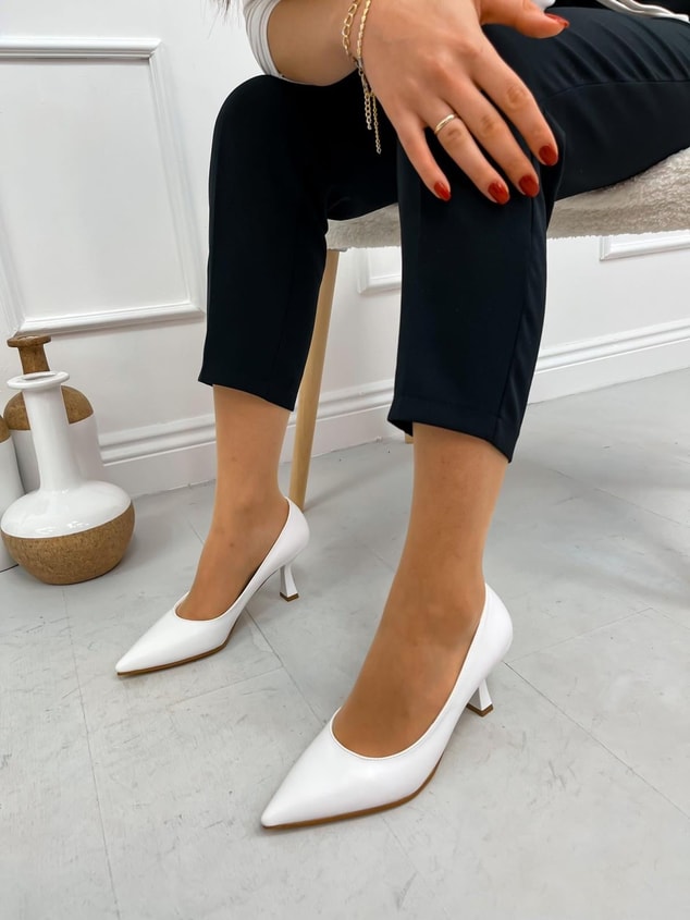 Beyaz Cilt (Freda) Kadın Stiletto