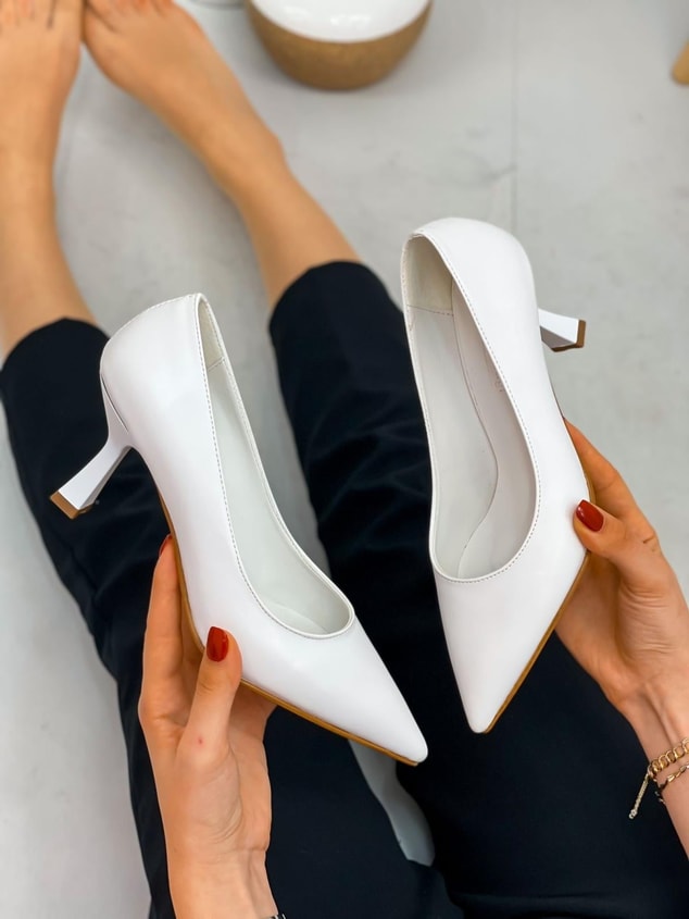 Beyaz Cilt (Freda) Kadın Stiletto