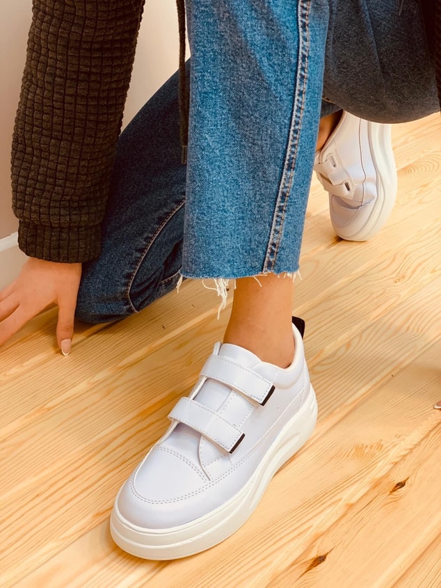 Beyaz Deri (April) Kadın Sneakers