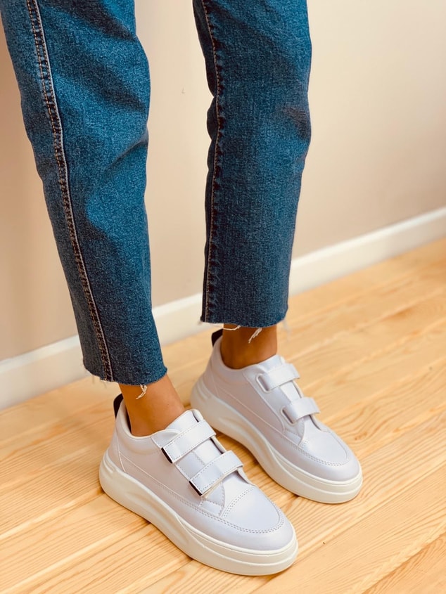 Beyaz Deri (April) Kadın Sneakers