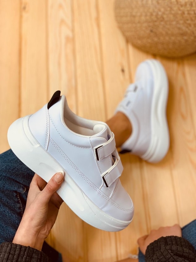 Beyaz Deri (April) Kadın Sneakers