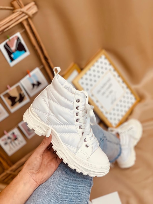 Beyaz (Faylinn) Kadın Bot - Sneakers