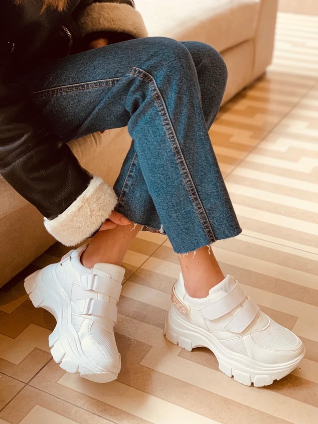Beyaz (Mosh) Kadın Sneakers