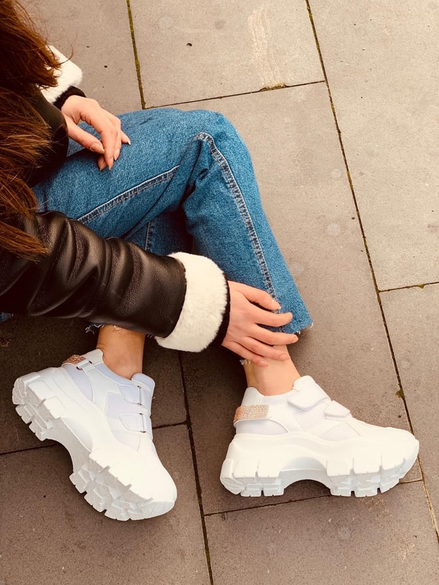 Beyaz (Mosh) Kadın Sneakers