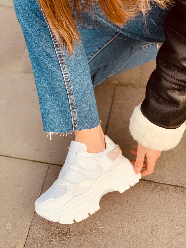 Beyaz (Mosh) Kadın Sneakers