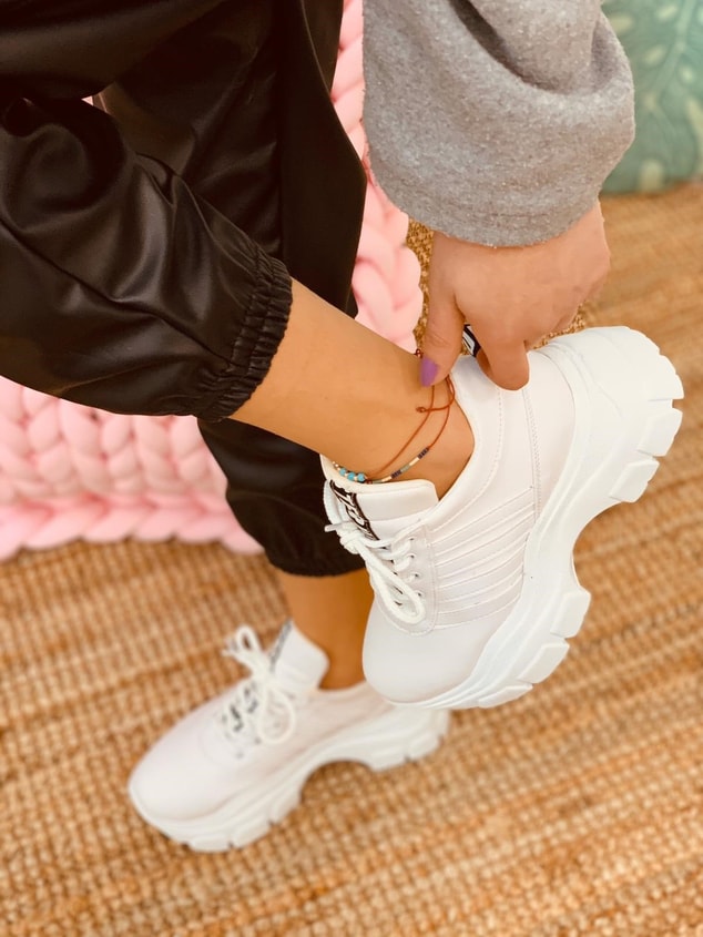 Beyaz (Teddy) Kadın Spor Ayakkabı Sneakers