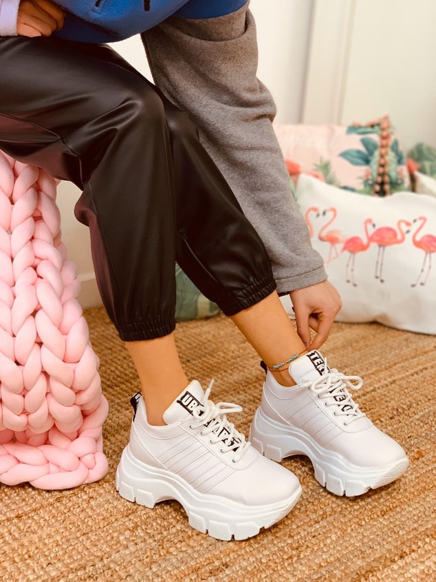 Beyaz (Teddy) Kadın Spor Ayakkabı Sneakers