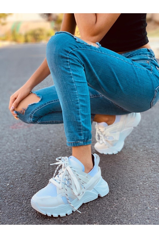 Beyaz (Tello) Kadın Spor Ayakkabı Sneakers