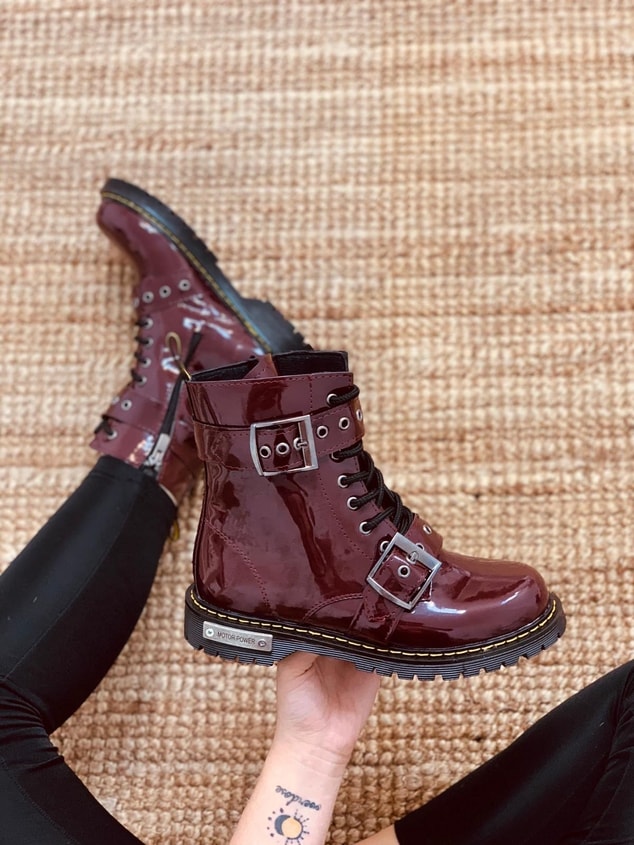 Bordo Rugan (Martines Plus) Kadın Bot