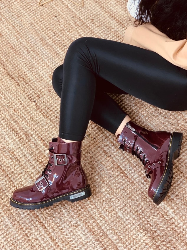 Bordo Rugan (Martines Plus) Kadın Bot