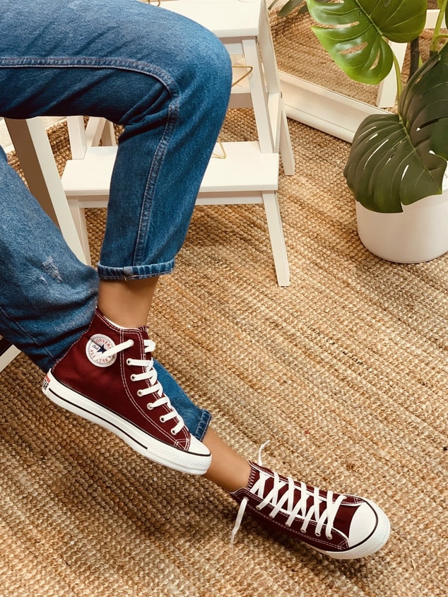 BOT BORDO (Converse) Kadın Spor Ayakkabı Sneakers