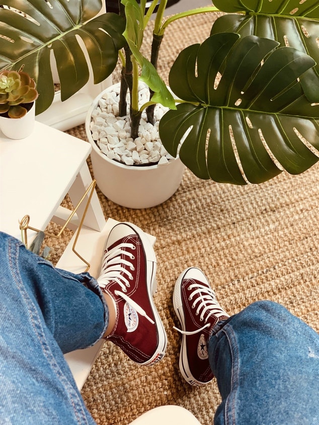 BOT BORDO (Converse) Kadın Spor Ayakkabı Sneakers
