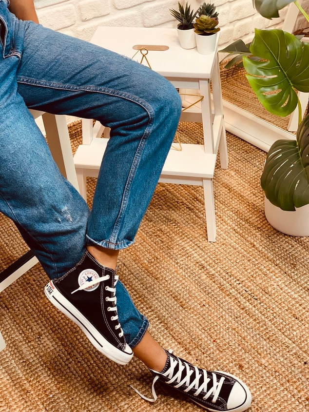 BOT SİYAH (Converse) Kadın Spor Ayakkabı Sneakers