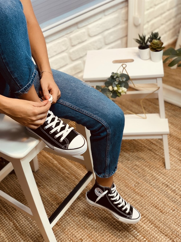 BOT SİYAH (Converse) Kadın Spor Ayakkabı Sneakers