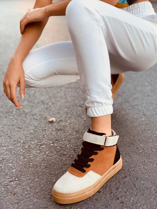 Füme - Taba (Denver Plus) Kadın Spor Ayakkabı Sneakers