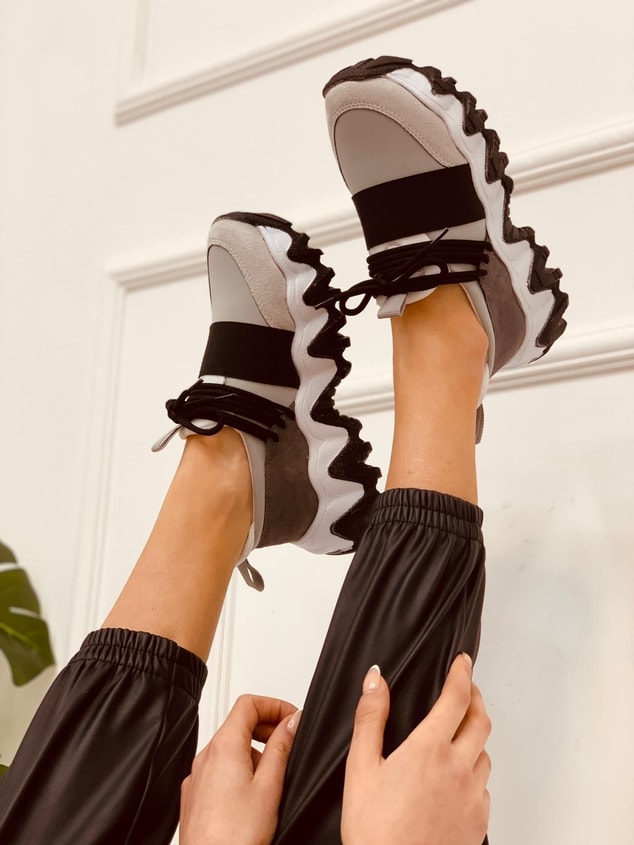 Gri Siyah (Elixir) Kadın Sneakers