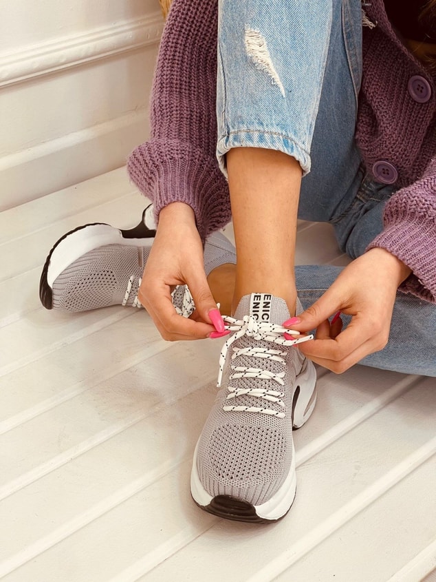 Gri Triko (Veni) Kadın Sneakers