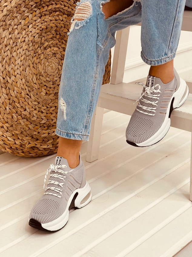 Gri Triko (Veni) Kadın Sneakers