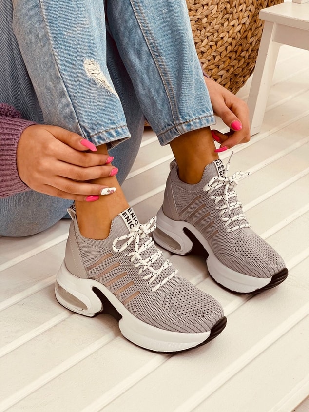 Gri Triko (Veni) Kadın Sneakers