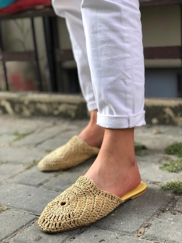 Hasır (Monroe) Sabo Kadın Terlik