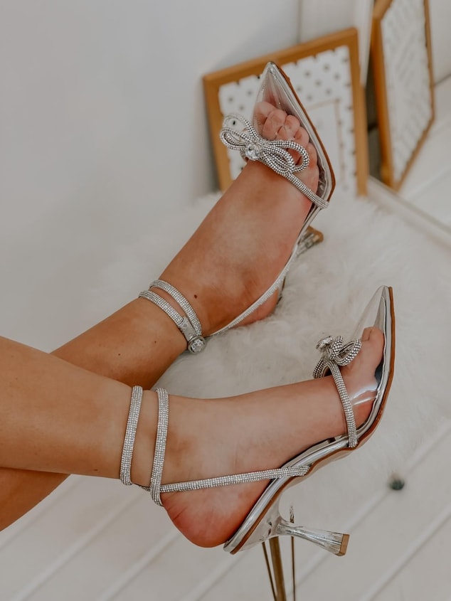 Hologram Şeffaf (Bella) Taş Detay Kadın Stiletto