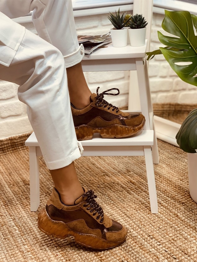 Kahve (Kent)  Kadın Spor Ayakkabı Sneakers