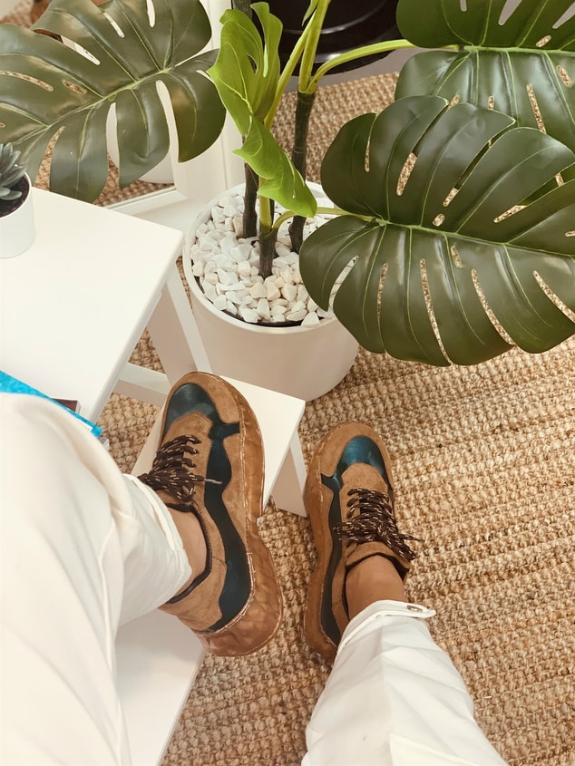 Kahve-Yeşil(Kent)  Kadın Spor Ayakkabı Sneakers