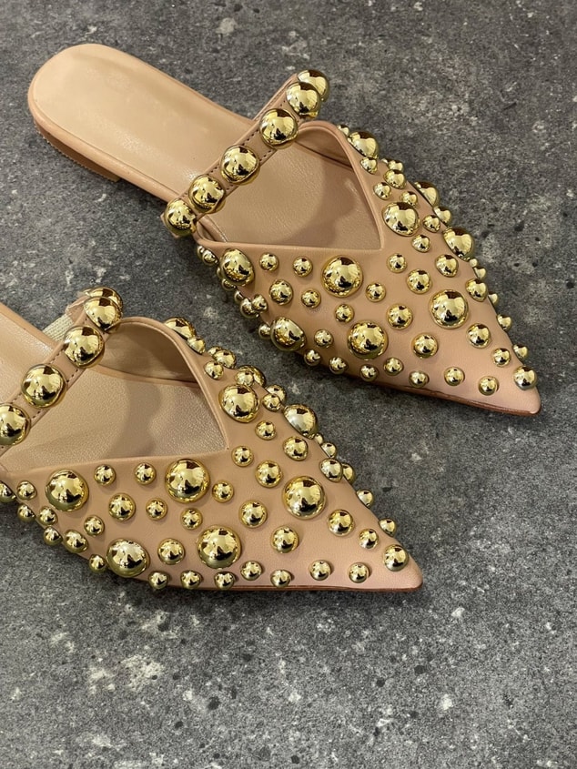 Nude Cilt (Maria) Gold Droplu Kadın Terlik