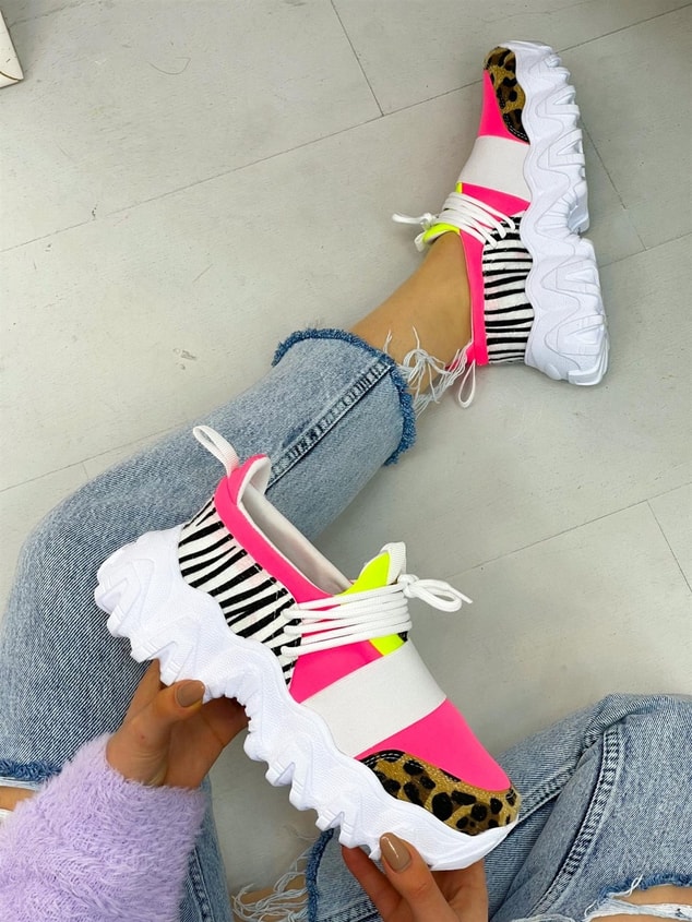 Pembe Leopar (Elixir) Kadın Sneakers