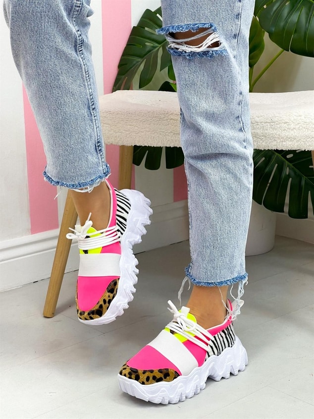 Pembe Leopar (Elixir) Kadın Sneakers