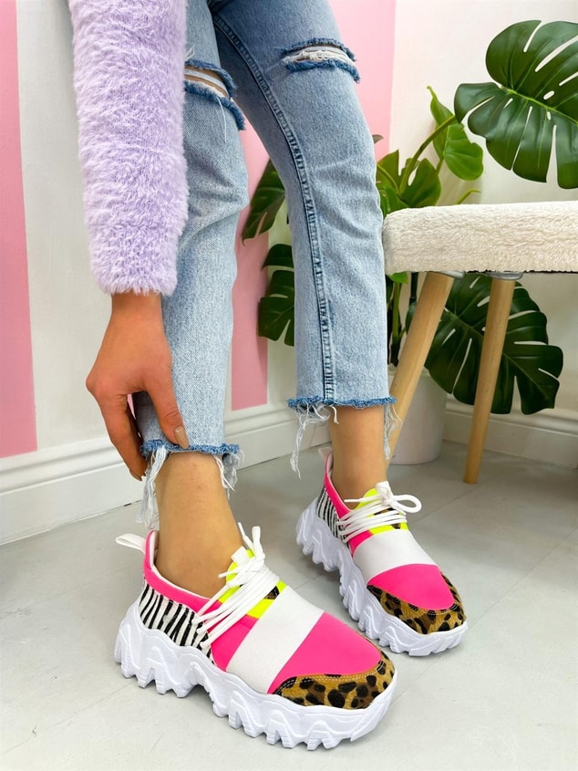 Pembe Leopar (Elixir) Kadın Sneakers