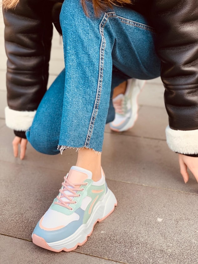 Pembe Mavi (Dragon) Kadın Sneakers