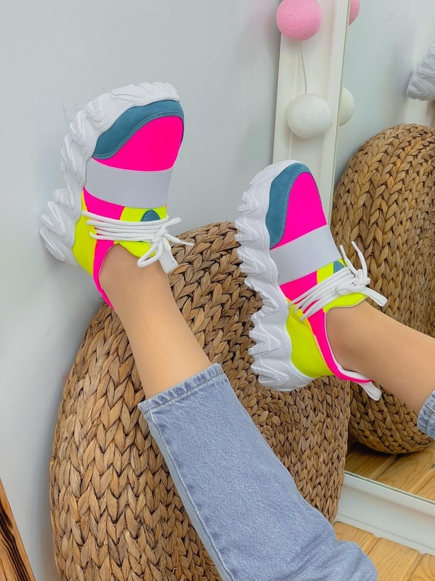 Pembe Sarı (Elixir) Kadın Sneakers