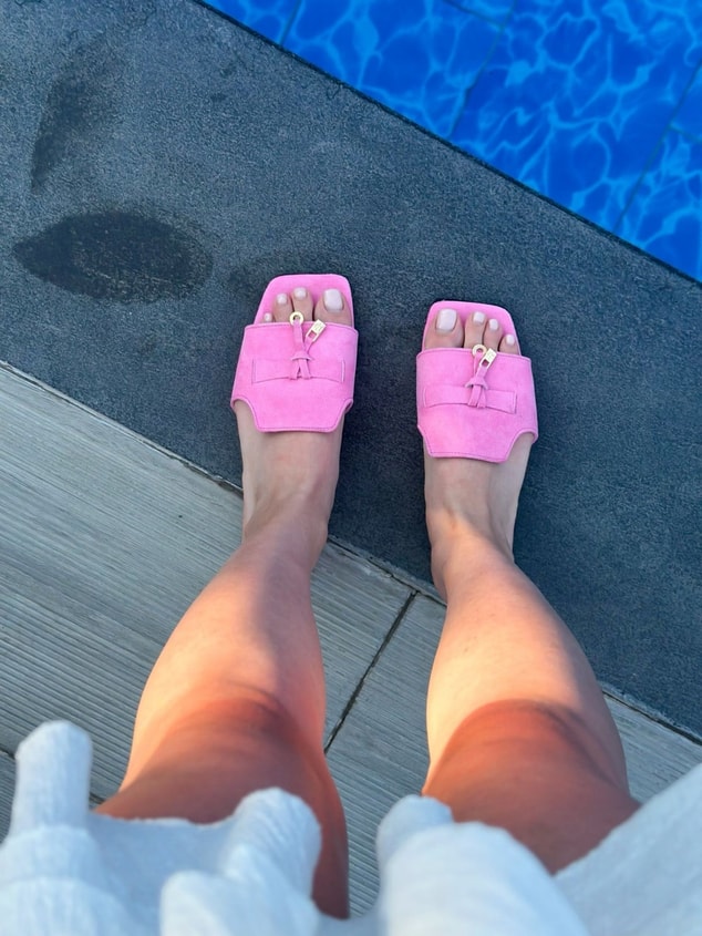 Pembe Süet (Kless) Toka Detay Kadın Terlik