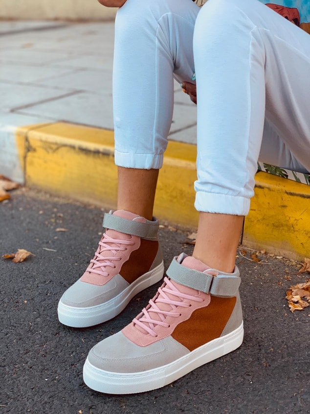 Pudra - Füme (Denver Plus) Kadın Spor Ayakkabı Sneakers