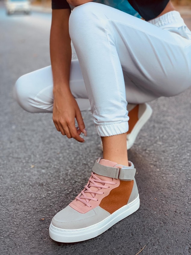 Pudra - Füme (Denver Plus) Kadın Spor Ayakkabı Sneakers