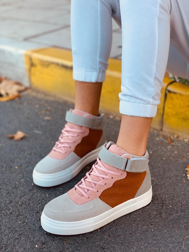 Pudra - Füme (Denver Plus) Kadın Spor Ayakkabı Sneakers