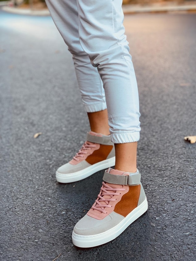 Pudra - Füme (Denver Plus) Kadın Spor Ayakkabı Sneakers