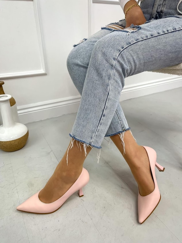 Şeker Pembe Cilt (Freda) Kadın Stiletto