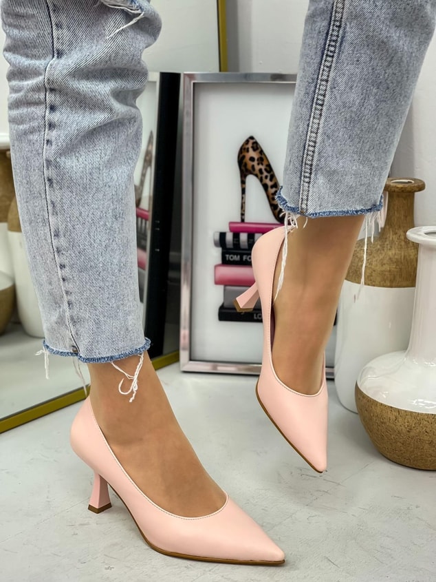 Şeker Pembe Cilt (Freda) Kadın Stiletto