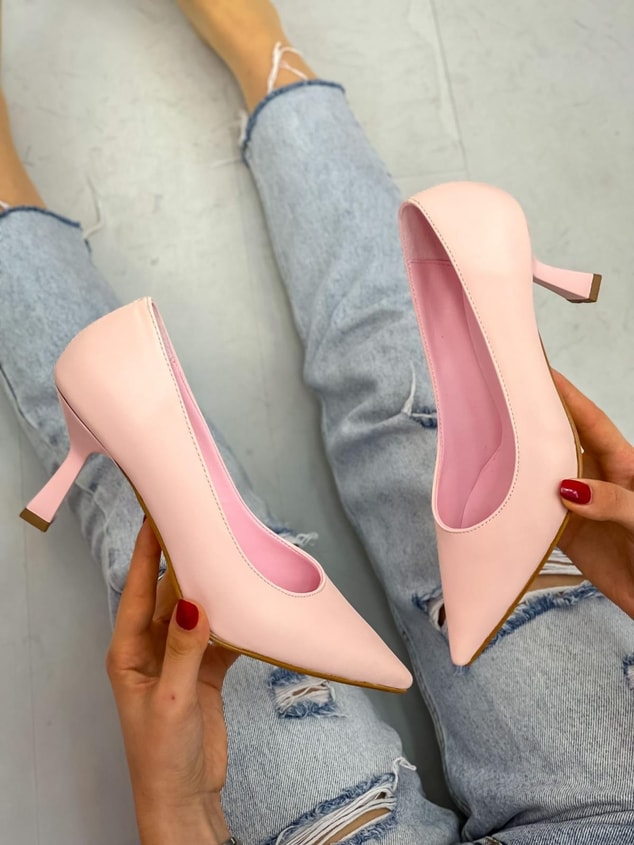Şeker Pembe Cilt (Freda) Kadın Stiletto