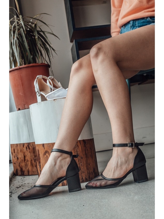 Siyah (Art) Kadın Stiletto