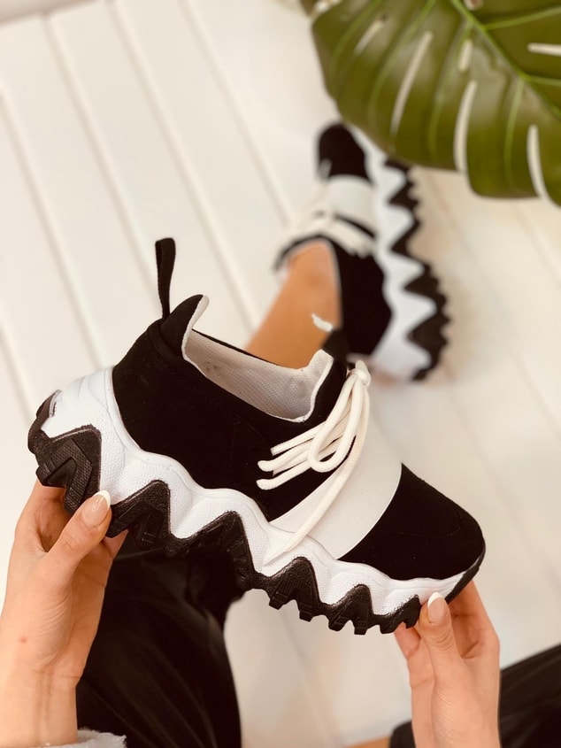 Siyah Beyaz (Elixir) Kadın Sneakers