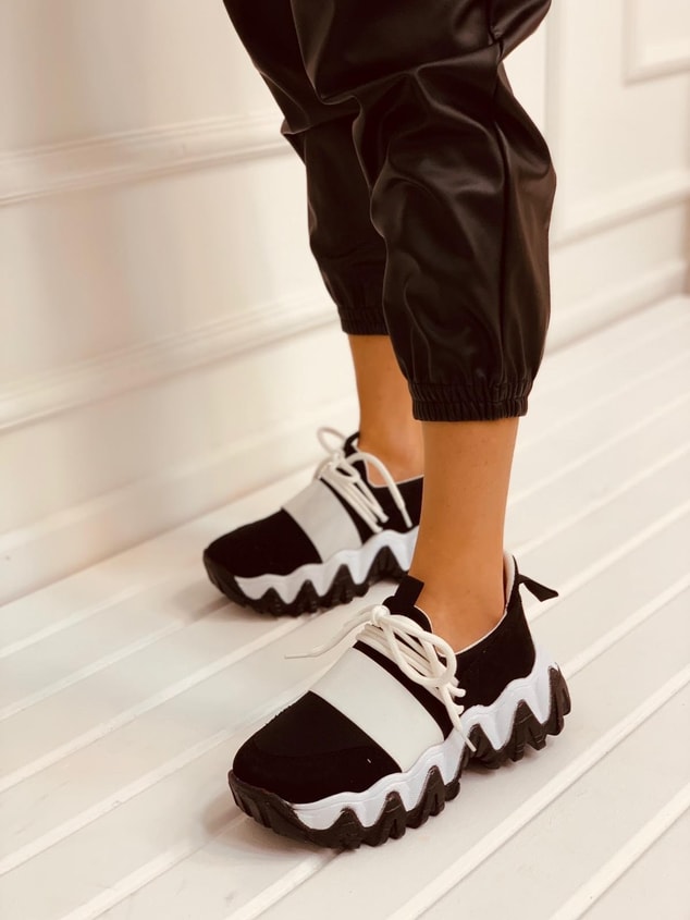 Siyah Beyaz (Elixir) Kadın Sneakers