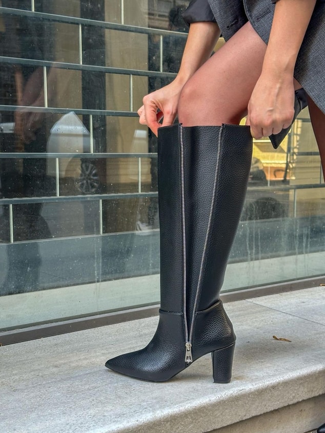 Siyah Cilt (Ruby) XL Geniş Kesim Çizme