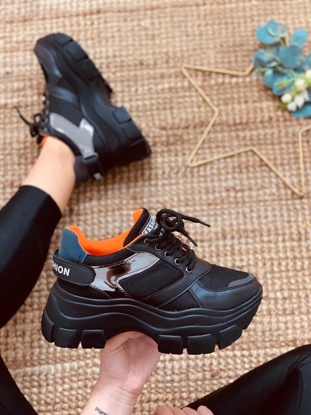 Siyah (Fashion) Kadın Spor Ayakkabı Sneakers