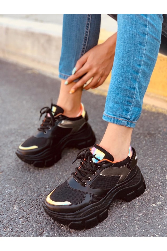 Siyah (Fashion) Kadın Spor Ayakkabı Sneakers