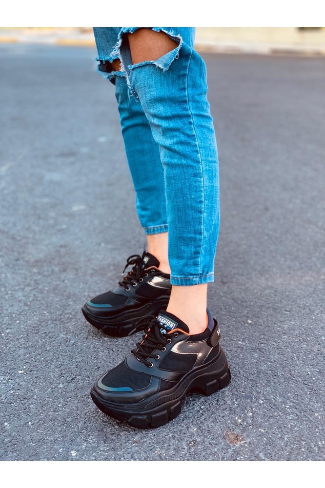 Siyah (Fashion) Kadın Spor Ayakkabı Sneakers