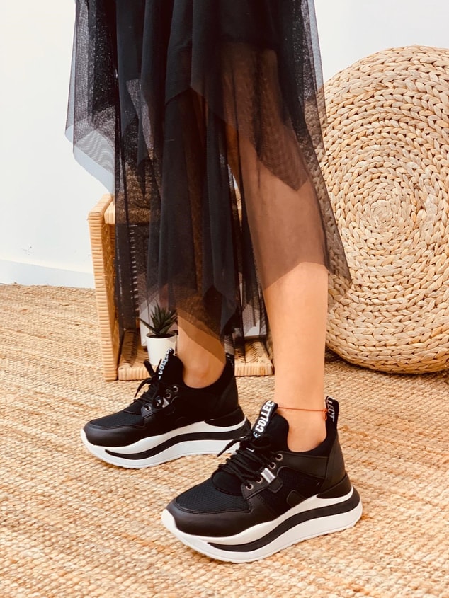 Siyah (Holy) Kadın Spor Ayakkabı Sneakers